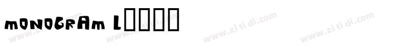monogram L字体转换